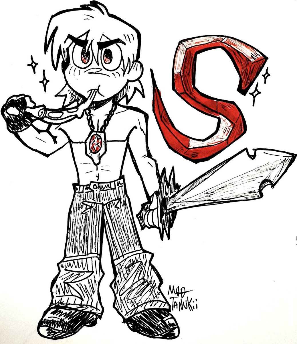 MooTanukii's tweet photo. my ugly son that i pour boiling milk on when im pissed off #DanteSparda #DevilMayCry https://t.co/zMCCh9NiZy
