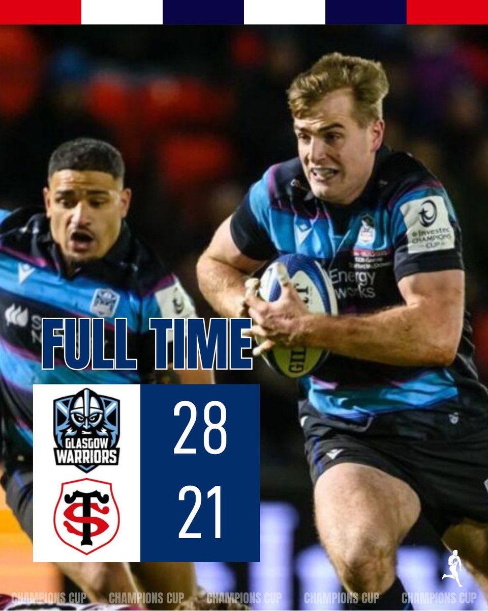 ultimaterugby's tweet photo. 2⃣8⃣ unanswered points from Glasgow Warriors as they stun Toulouse and put in a second half performance that will be spoken about for a long time

📲 https://t.co/USAibndven #GLAvTOU #GLAST https://t.co/KQgHaIMdVG