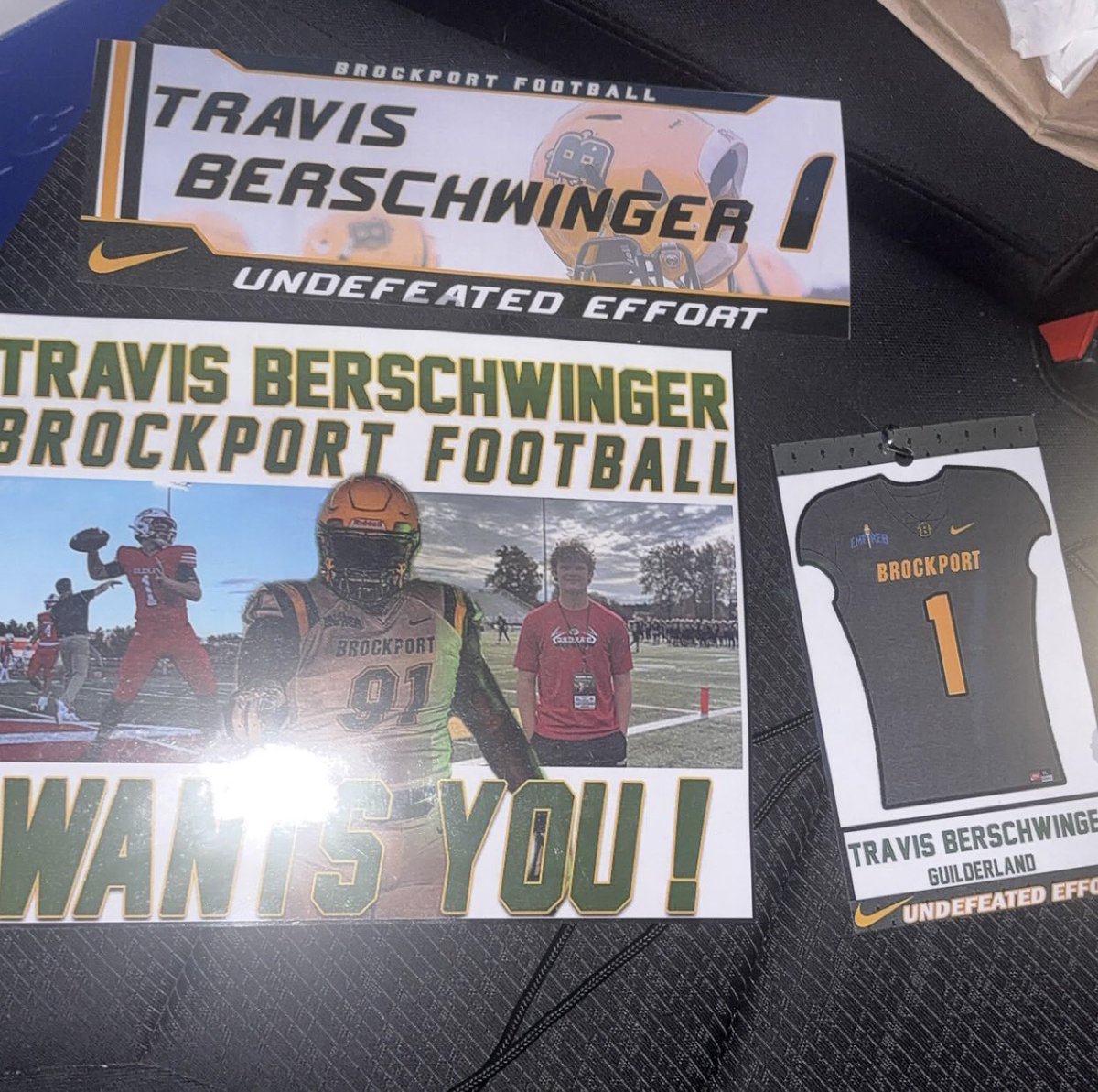 TravisBersch's tweet photo. I had such a great time @BPort_Football for an official visit today! I loved learning more about the program. Thank you to all the coaches for making this possible! Thank you coaches for believing in me! 🟩🟨🦅 @coachmangone @coachmfox1 @coacharita31 @Coach_Potter @Coach_BWiLL21 @CoachBlahzy11