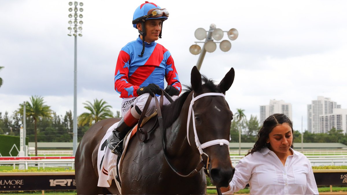 GulfstreamPark's tweet image. A Hat Trick today for jockey @ljlmvel at #GulfstreamPark!