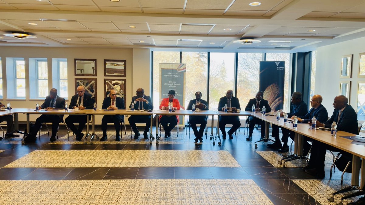 RwandainCanada's tweet photo. Yesterday, African Heads of Mission convened for an African Group meeting chaired by H.E. @higiro_prosper , reflecting on the celebration of Africa Day 2026 and advancing collective priorities for Africa–Canada engagement.
Hosted by the Embassy of Egypt 🇪🇬
🌍🤝🇨🇦
#AfricanGroup #AfricaCanada #Diplomacy #AfricaDay2026