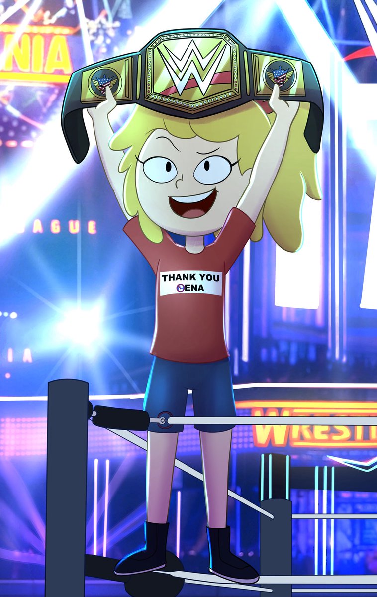 In Honor of <a href="/JohnCena/">John Cena</a>’s Final Match I had my OC Scarlett Recreate the iconic moment of him winning and becoming 17 Time Champ Thank you John for everything you did in and outside the Ring Happy Retirement you deserve it #ThankYouCena   1️⃣7️⃣🏆 Art Made by the Awesome <a href="/atnoghentay/">Atnog H ( CLOSED COMMISSIONS )</a>