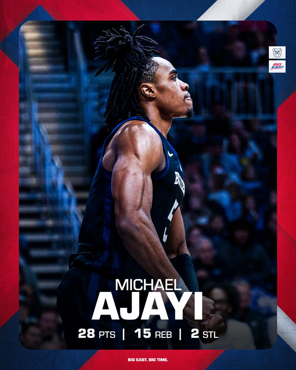 BIGEASTMBB's tweet photo. Welcome to the BIG EAST‼️

@MichaelAjayi_ | @ButlerMBB https://t.co/VbuulMWzKP