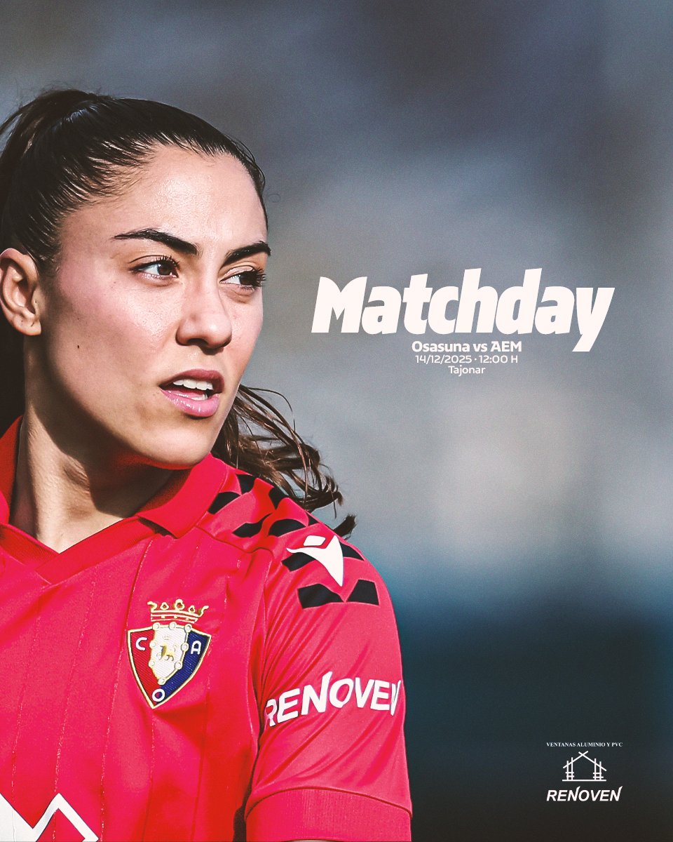 Osasuna_fem's tweet image. MATCHDAY 

❤️‍🔥Hoy es día de partido para #OsasunaFem.  

Gogor, neskak!

#OsasunaFemAEM