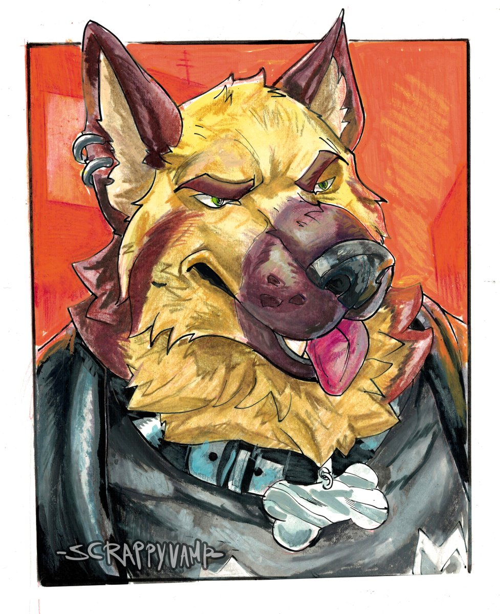 I hoard art supplies like crazy and never use them. So here, doggo.