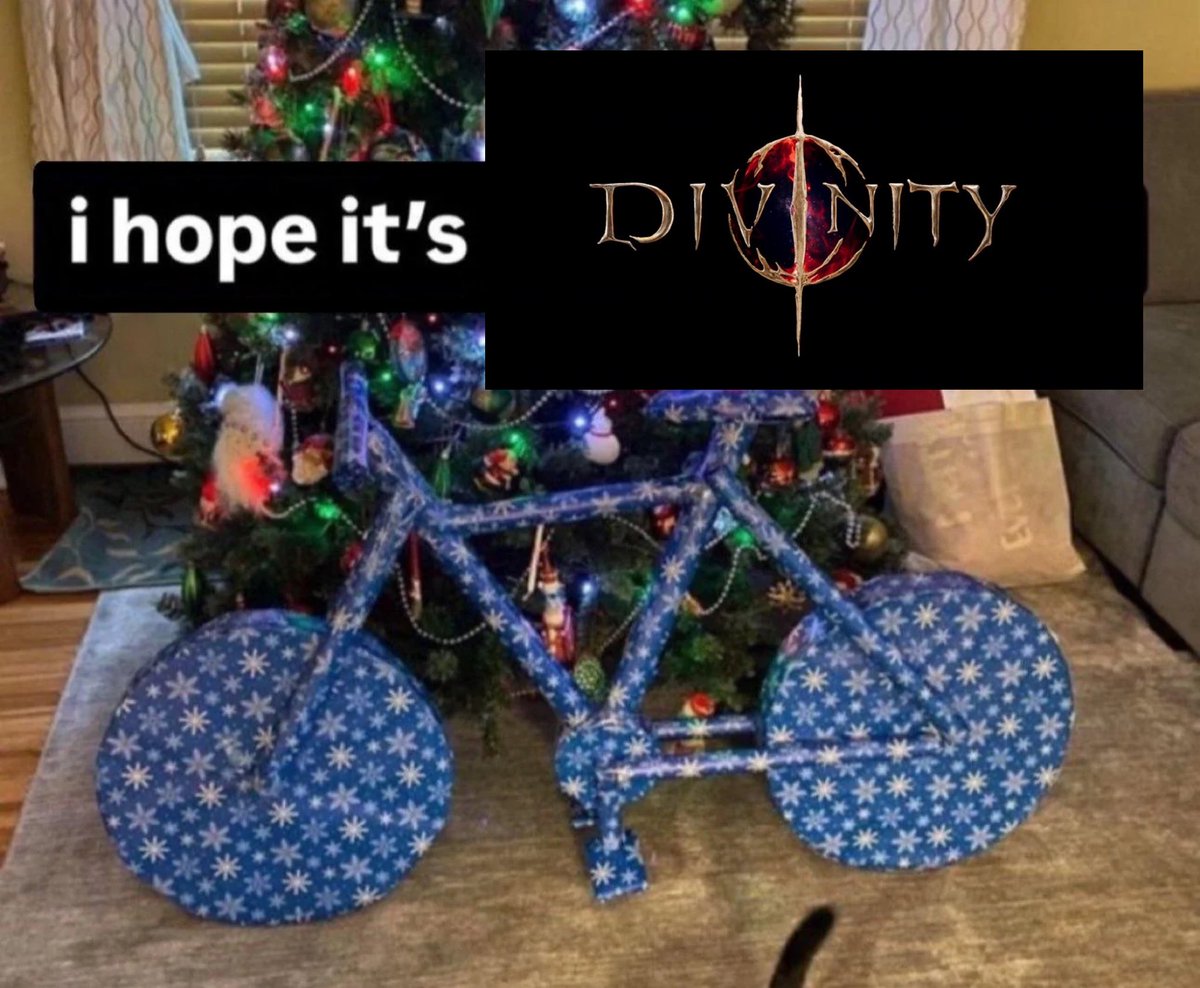 Me, delusional: surly Santa would give me divinity (unfinished game) for Christmas?? 🥺🥺
