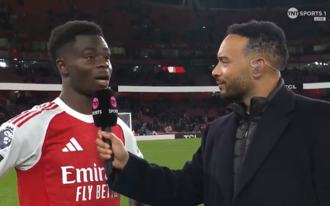 VipArsenal's tweet photo. Bukayo Saka:

"It was frustrating at times, let's be honest, but the best was to keep patient and keep moving the ball, keep trying things, shooting.

Take the risk and in the end we got a reward." [TNT] https://t.co/XWQvKZGJ2U