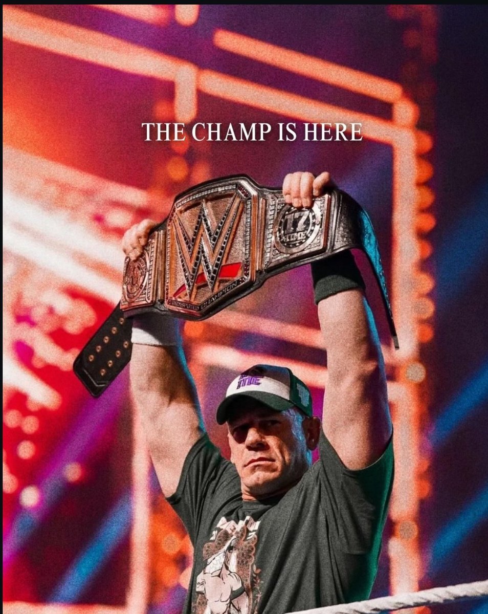 its_aousajah's tweet photo. THE GREATEST OF ALL TIME🐐 
The man because of whom millions of kids around the world  have that "NEVER GIVE UP" mindset, a true inspiration both in and out the ring, Man who made me a wrestling fan , the 17X CHAMPION 🏆 , THE LAST REAL CHAMP "JOHN CENA" ❤️ 
#ThankYouCena https://t.co/3zUdnYN95m