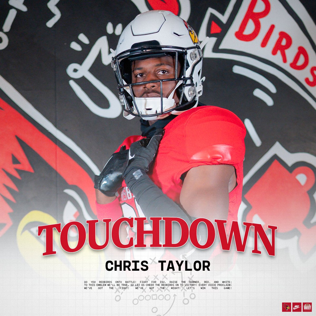 RedbirdFB's tweet image. THE REDBIRDS ARE ON THE BOARD AFTER A 91-YARD TD FROM CHRIS TAYLOR🤯