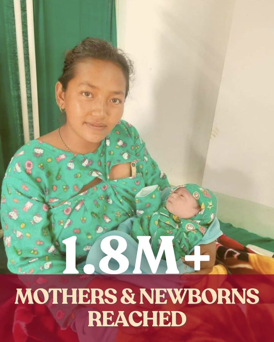 OneHeartWW's tweet photo. Healthy beginnings start here.

800+ Skilled Birth Attendants trained
1.8M mothers and newborns reached

This is the impact of strong maternal and newborn care.
Support the work: https://t.co/z1fYAYSBZH 

#MaternalHealth #Nepal #HealthyBeginningsHopefulFutures https://t.co/OLXRxhz2S0