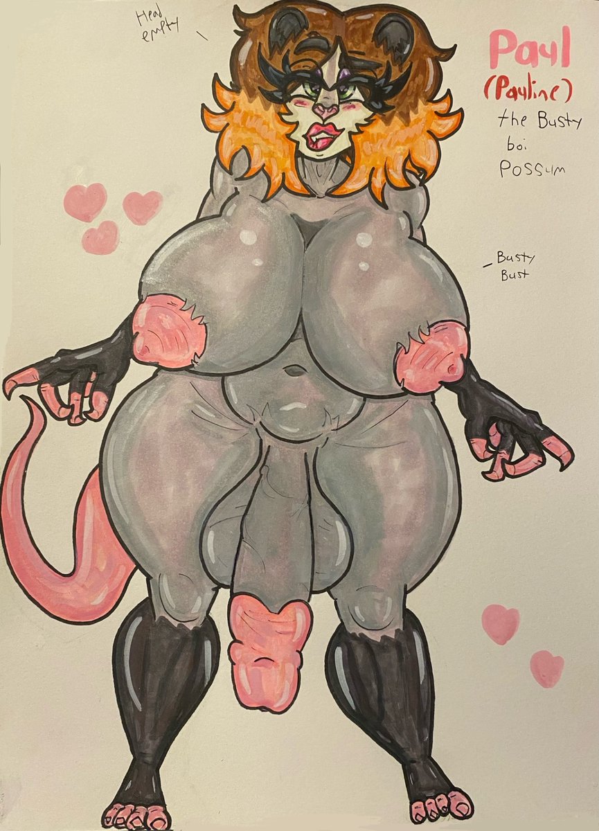 Z41421669's tweet photo. @A_MadChief1 My busty boi oc Pauline the opossum https://t.co/kfrVubviFw