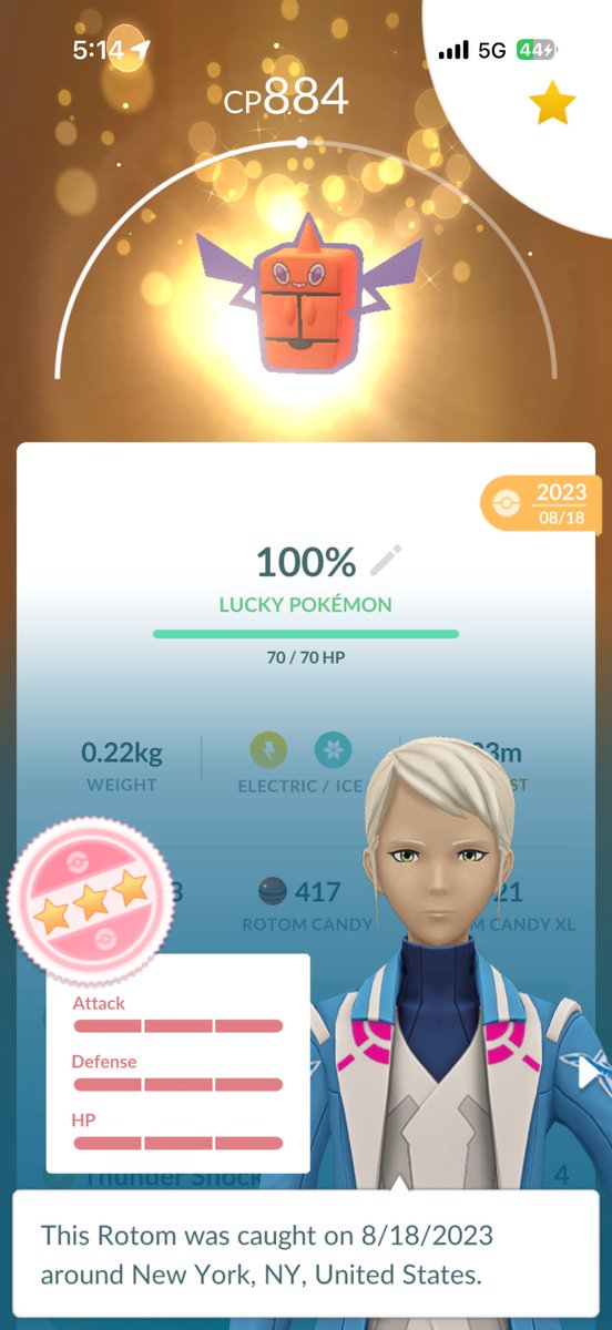 ‼️💯 HUNDO ROTOM FROM A LUCKY TRADE!!! LETS GOO!! #PokemonGo