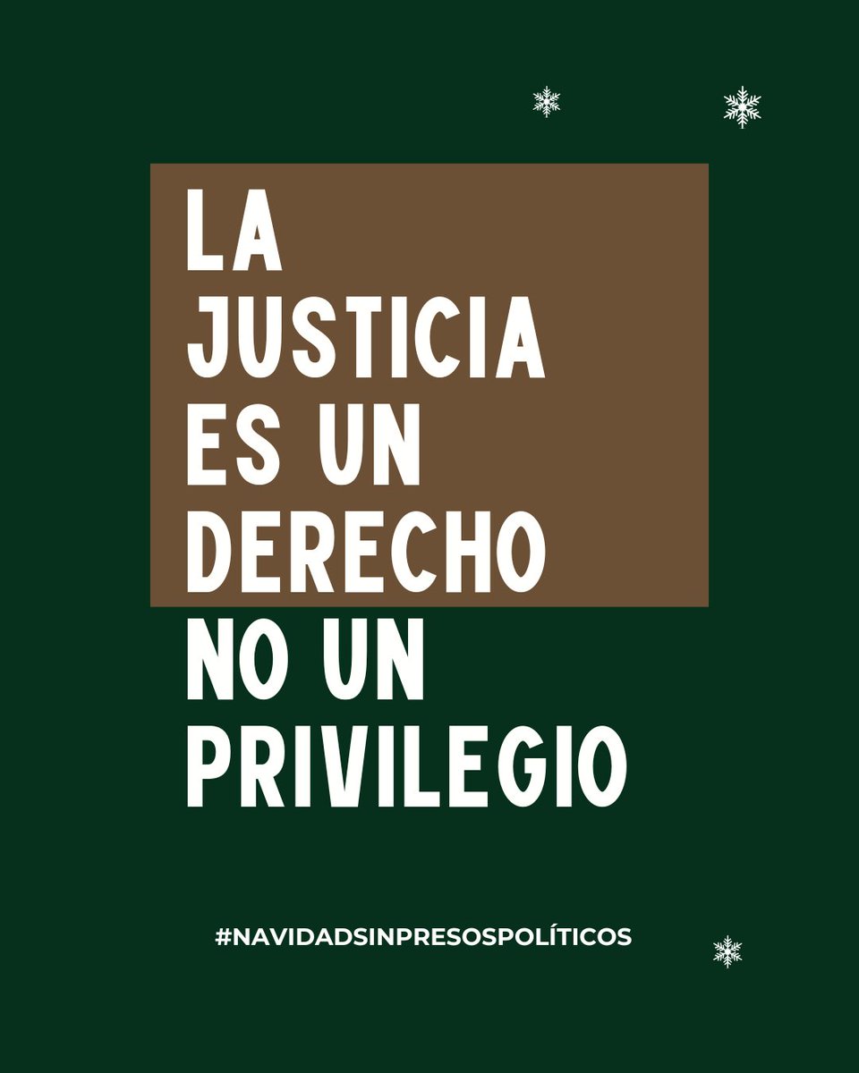 clippve's tweet photo. Las familias no piden privilegios. Exigen debido proceso, respeto a la ley y la liberación de quienes están injustamente encarcelados. Nada más. Nada menos. #NavidadSinPresosPolíticos