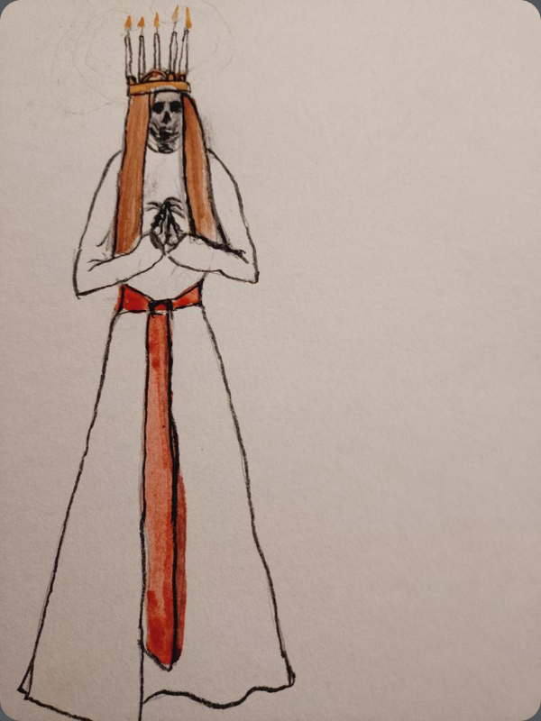 #lucia #sweden #sverige #horror #painting #illustration