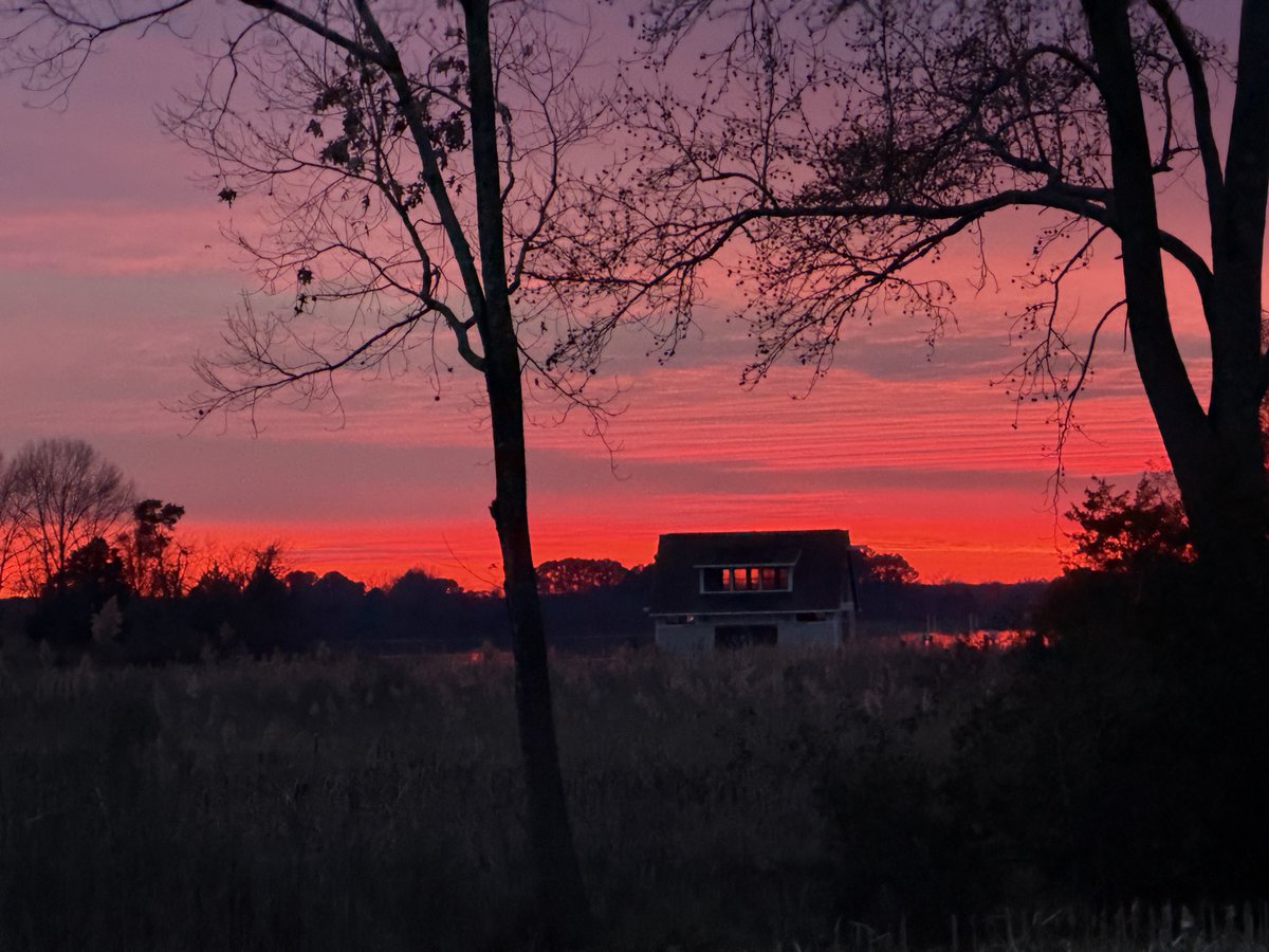 Sunset over the Tred Avon River, Easton, MD.