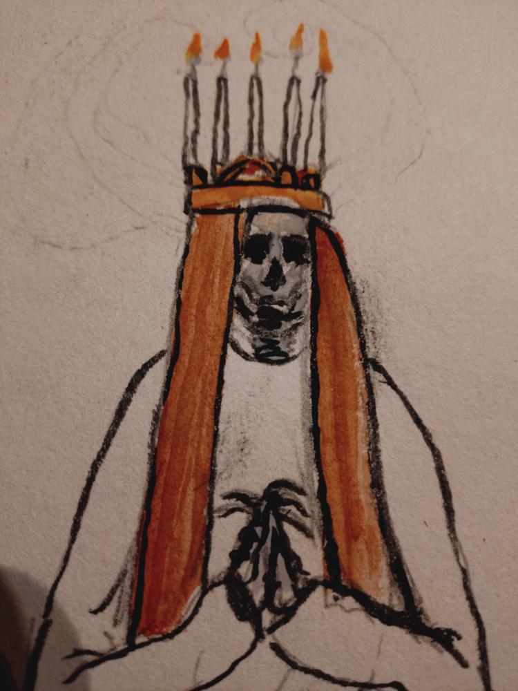 #lucia #sweden #sverige #horror #painting #illustration