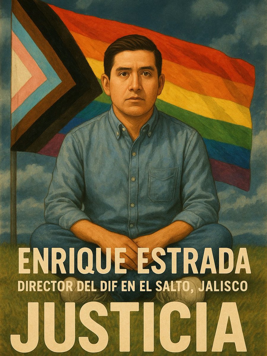 🏳️‍🌈🔥🕯️ #JusticiaParaEnrique 📢 Desde Yaaj México expresamos nuestro profundo dolor e indignación ante el asesinato de Enrique Estrada Jiménez, joven funcionario público de 27 años, director del Sistema DIF del municipio de El Salto, Jalisco, quien fue localizado sin vida al