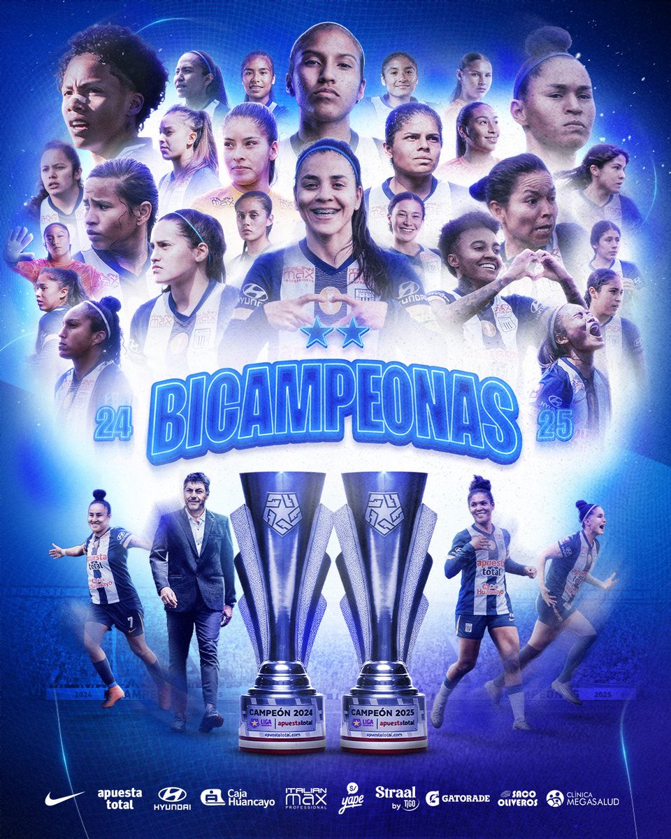 AlianzaLimaFF's tweet image. ¡𝑺𝑶𝑴𝑶𝑺 𝑩𝑰𝑪𝑨𝑴𝑷𝑬𝑶𝑵𝑨𝑺 𝑫𝑬 𝑳𝑨 𝑳𝑰𝑮𝑨 𝑭𝑬𝑴𝑬𝑵𝑰𝑵𝑨 𝑭𝑷𝑭! 🏆🏆👏🏾🤩

Con un resultado global de 𝟓-𝟑, Alianza Lima Femenino volvió a imponerse en la final ante Universitario y reafirmó su grandeza.

Con corazón, jerarquía y aliancismo puro para seguir…