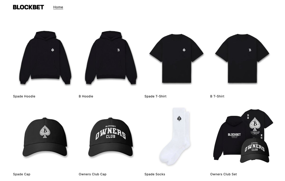 You can now explore the official BlockBet merch collection at blockbetstore.gg 🧼

Redeemable exclusively with Store Points earned via wagering. 🤝