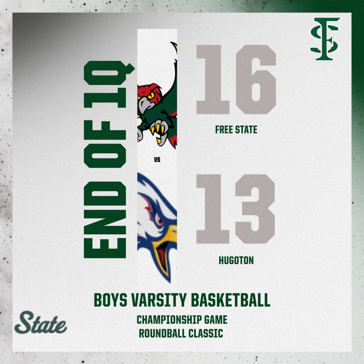 End of 1Q
<a href="/FSHSBasketball/">Free State Basketball</a>