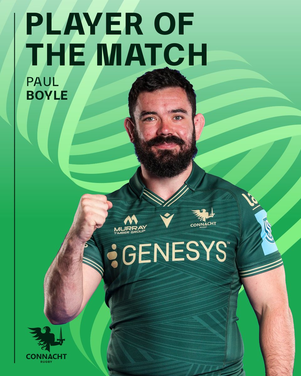 connachtrugby's tweet photo. Laoch na hImeartha 🏅 

How good is this man playing this season 🔥 

#OneConnacht https://t.co/X8WgxpJE8X