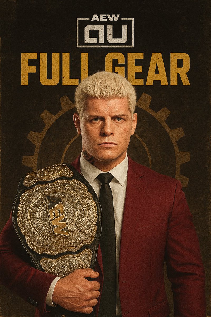 Alleliterp's tweet image. Full Gear
Staples Center Los Angeles, California 
December 21st,2025

Jon Moxley vs Jeff Hardy 
Willow Nightingale vs Penelope Ford 
Mercedes Moné vs Britt Baker 
CM Punk vs Adam Copeland
Will Ospreay vs Swerve Strickland (Opener)
Cody vs Adam Cole (Main Event)