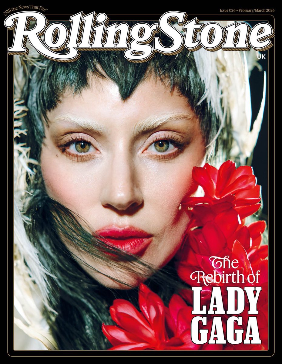 レディー・ガガ が 「Rolling Stone UK」誌2026年2/3月号の 表紙に登場