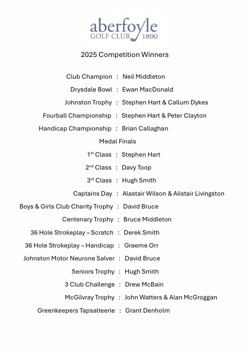 Aberfoyle Golf Club tweet media