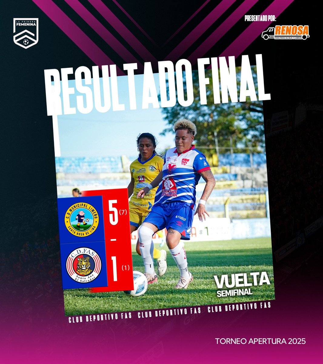 cdfas_fem's tweet photo. 🔚 FINAL DEL PARTIDO

#CDFAS #AP2025  #Tigrillas #FEMENINO https://t.co/xIaP0yEcCB