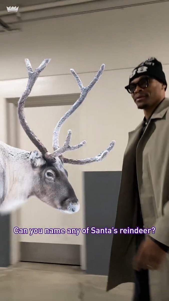 on dasher! on prancer! ๐ฆโโโโโ
โโโโโ
can you name all of santaโs reindeer?