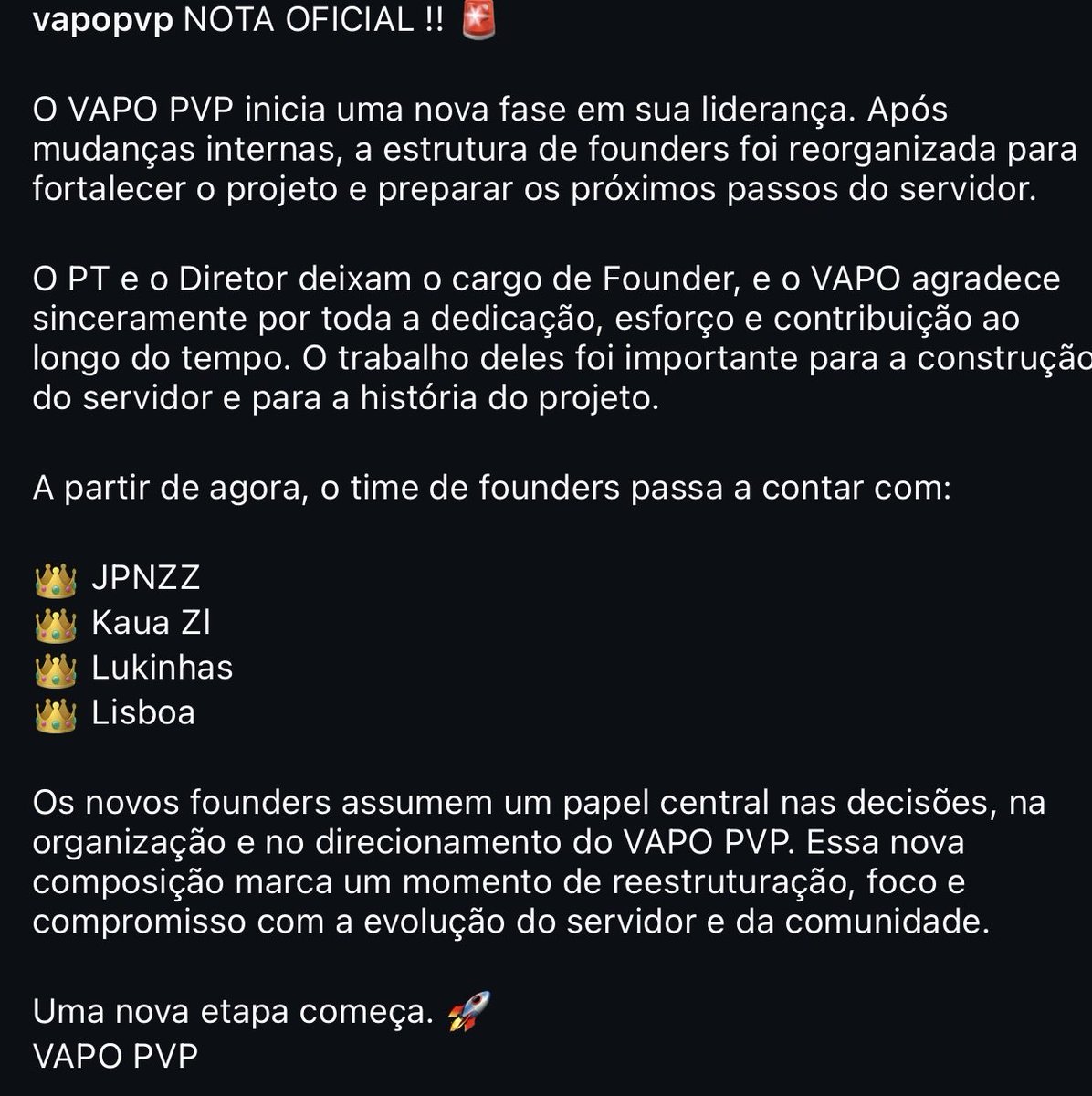 VapoPvp's tweet photo. Bem Vindos! https://t.co/njBpgW2mhV