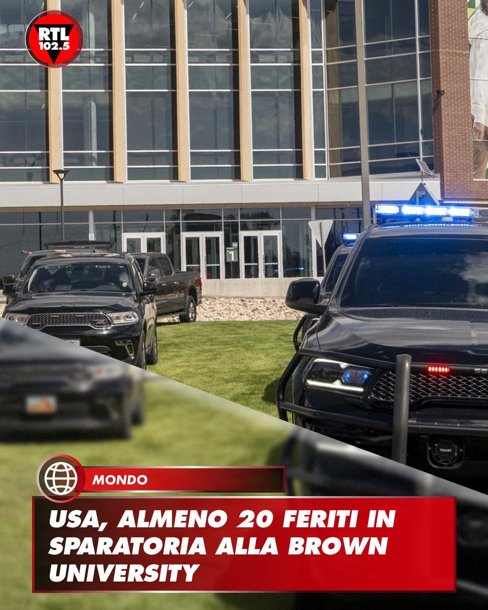 rtl1025's tweet image. 🔴 Sarebbe di 20 feriti, secondo quanto riferito dai media statunitensi, il bilancio provvisorio della sparatoria al #campus della #BrownUniversity, a #Providence nel #RhodeIsland, dove un uomo ha aperto il fuoco vicino alla facoltà di ingegneria. Al momento non si hanno notizie…
