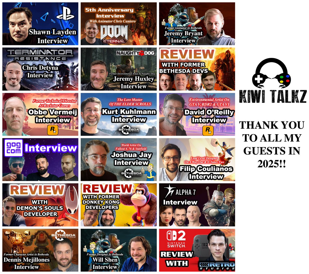 I'm off on holiday in the next few days so I just wanted to quickly thank all of the amazing guests who have been on the show in 2025, I am only able to do what I do because you spare me your precious time, thank you so much.🙏

(The final two episodes will release over the next