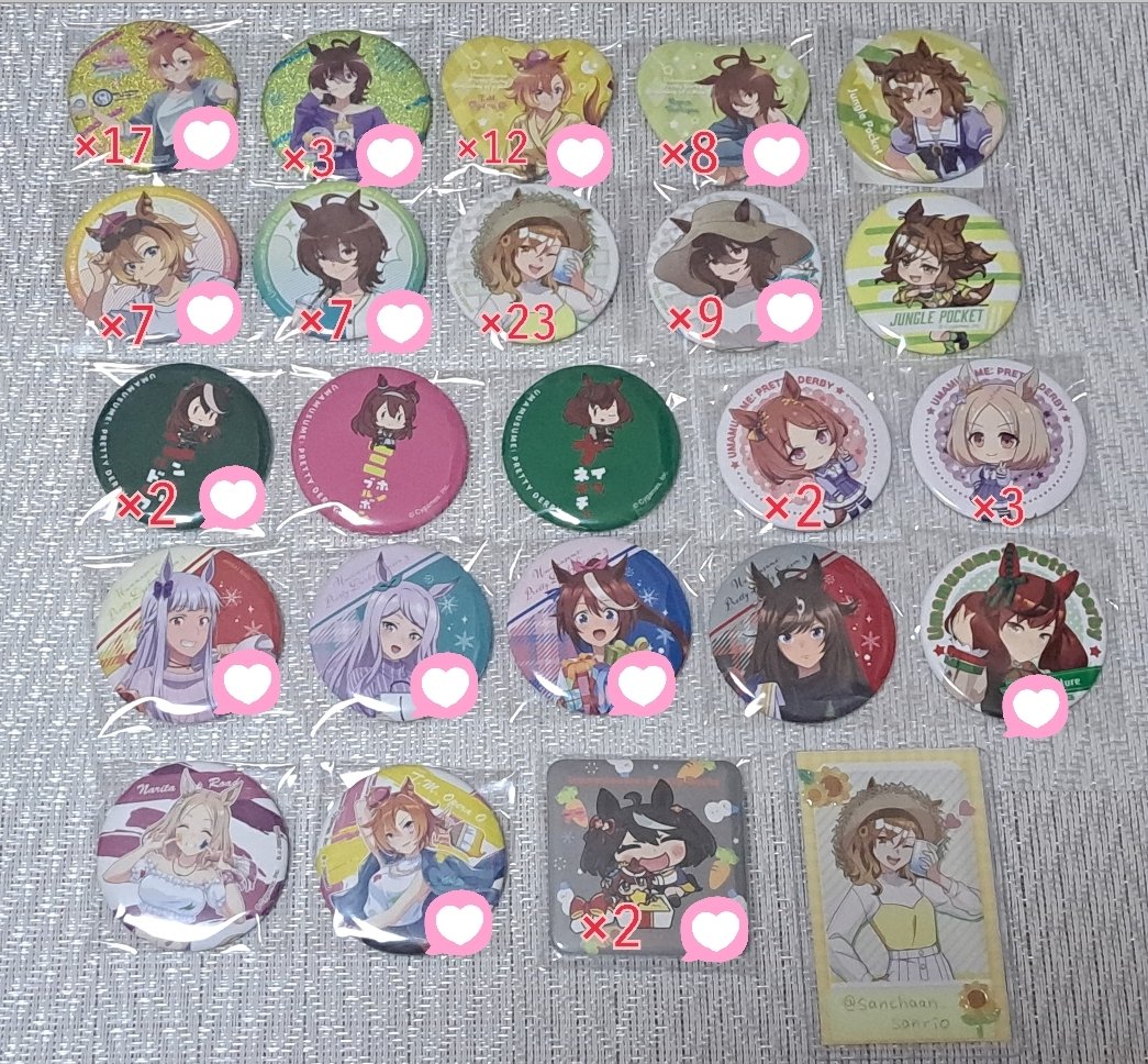 譲渡・買取】 ウマ娘 缶バッジ アクリルスタンド アクリルキーホルダー