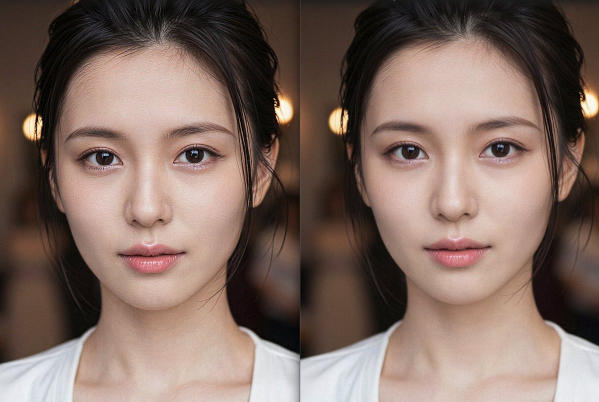 #ZImageTurbo のVAEをこれ、UltraFlux-v1に入れ替えるだけです。シャープさが全然違います！ < 拡大比較1枚目
huggingface.co/Owen777/UltraF…