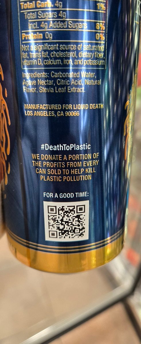 US1776First's tweet image. Hey @Timcast @LiquidDeath still hasn't updated their labels. Just bought this today #deathtoplasticbottles