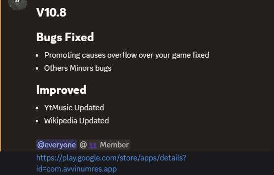 V10.8 out now