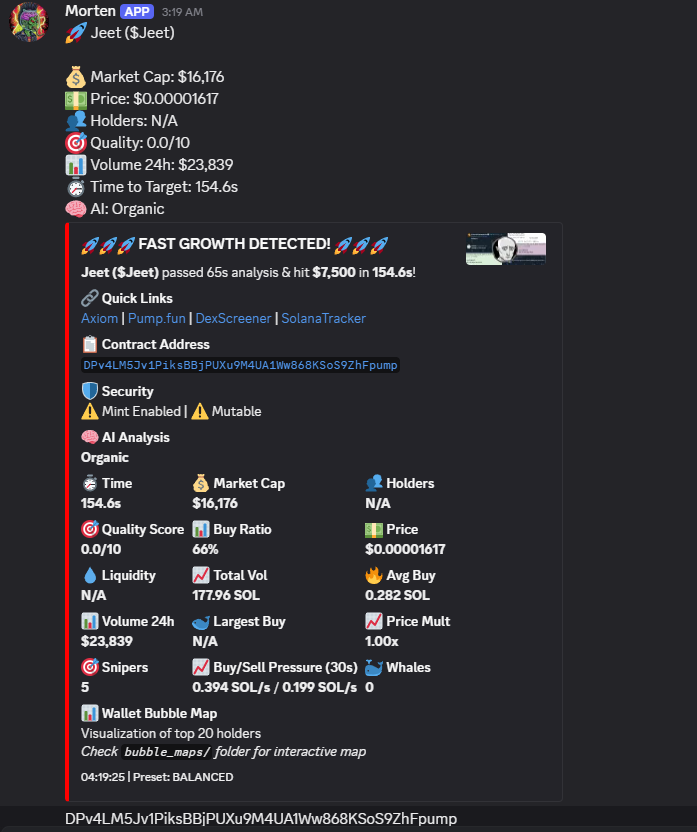 TrenchMobsters's tweet photo. $Jeet

DPv4LM5Jv1PiksBBjPUXu9M4UA1Ww868KSoS9ZhFpump

Custom In-house call bot caught another 100X.

Who is interested in joining the TrenchMobsters discord? https://t.co/Zt0zbiQErw
