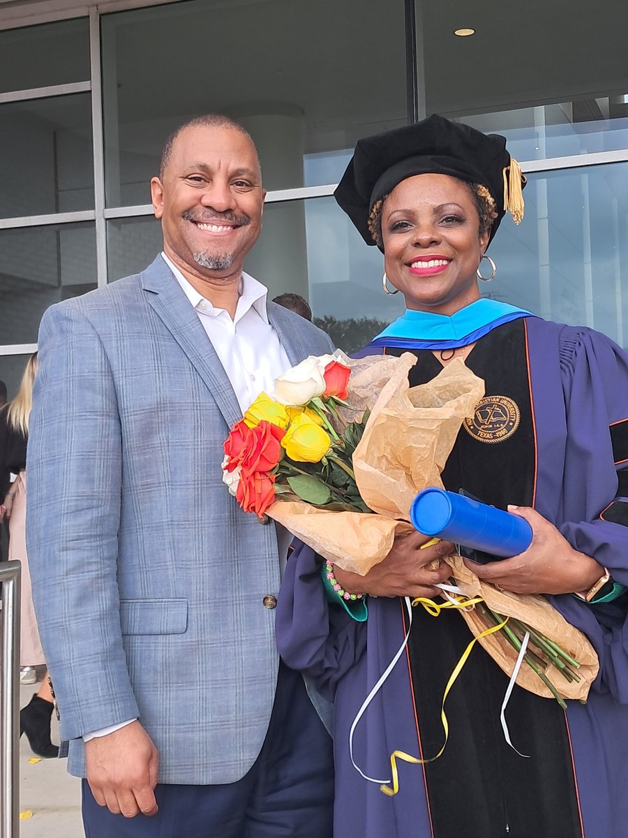 It is done! Officially, Dr. Mikel. 🙏🏾💙🧡