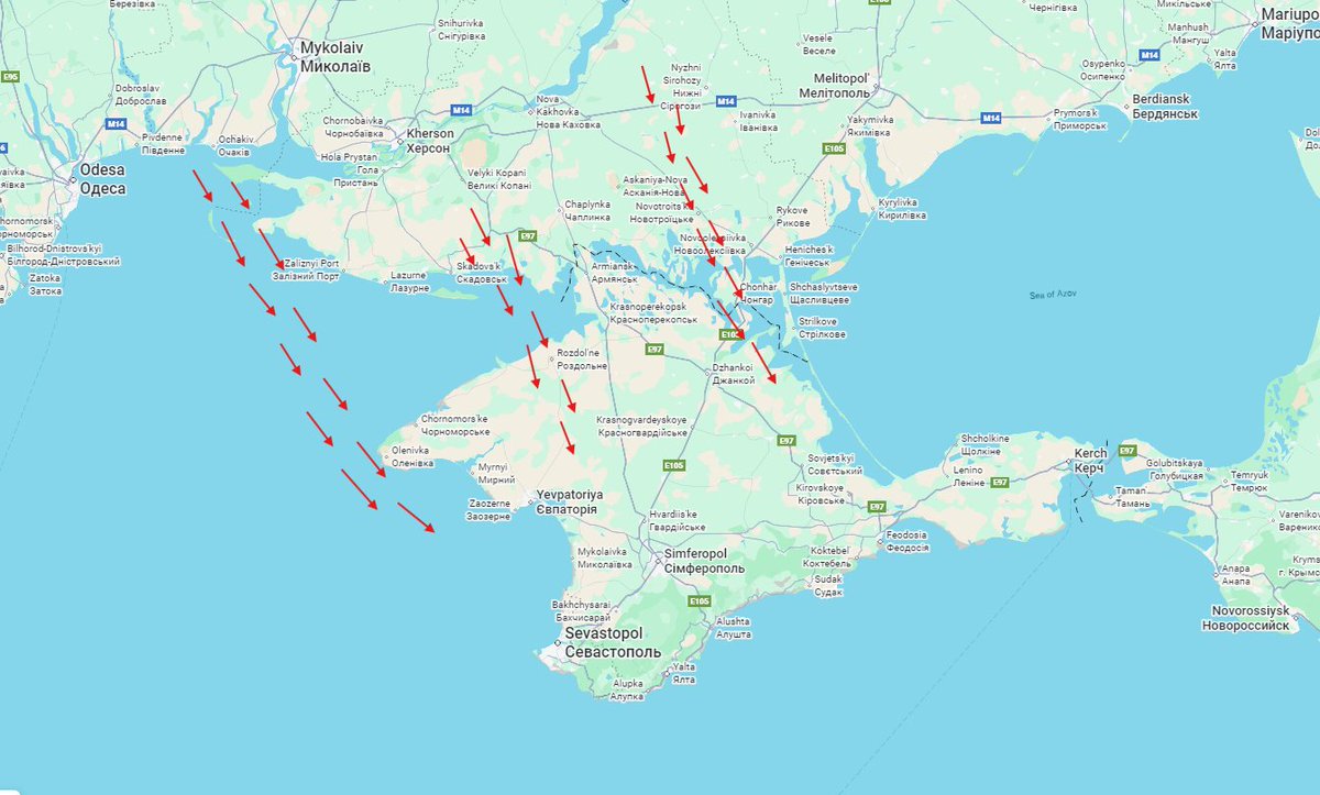 More drones are now being recorded over Russian occupied Crimea. A lot of Russians won`t be sleeping tonight.