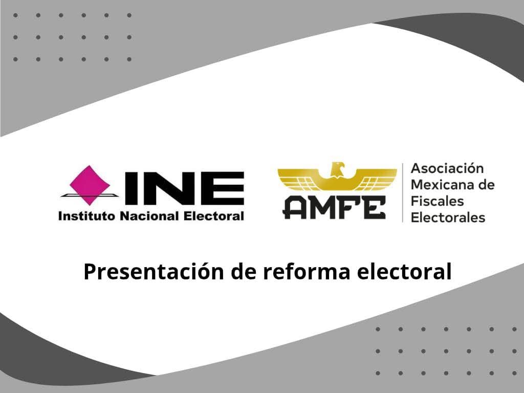 Desde la AMFE participamos activamente en la elaboración del documento que dará sustento a la Reforma Electoral.

Con el acompañamiento del INE haremos llegar nuestras propuestas el próximo lunes 15 de diciembre, entre las que destacan: