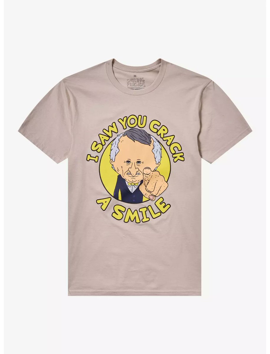 swimpedia's tweet photo. Still doing some Christmas shopping?

Hot Topic continues to add even more Smiling Friends t-shirts to their website! https://t.co/pZnKmdEuBc