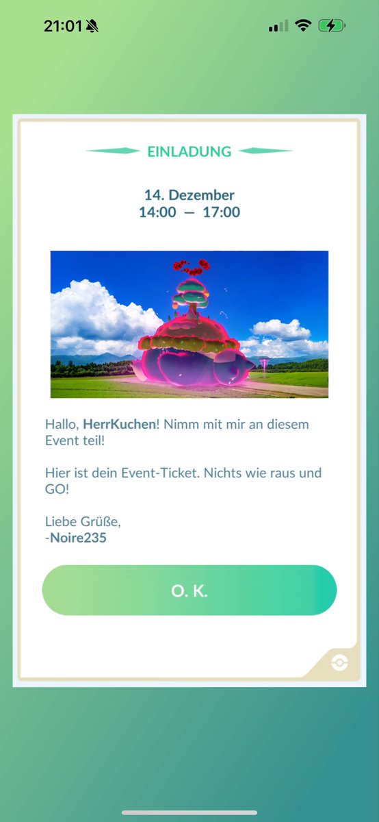 Thank you very much for the ticket <a href="/Nicolas34644722/">Neptune325 and Noire235 (both lvl 50 )</a> 

#PokemonGO