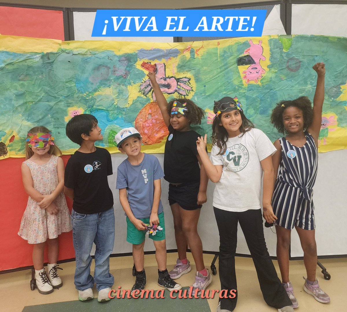 cinemaculturas's tweet image. Lights, camera, AXOLOTL! 🎬 @RiversideUSD students from our 2025 Storytelling &amp;amp; Film Workshops posing with the aquatic masterpiece they created.  🎬 Los estudiantes del Distrito Escolar de Riverside en nuestros divertidos Talleres de Cine y Cuento. #Arts #k6 #visualstorytelling