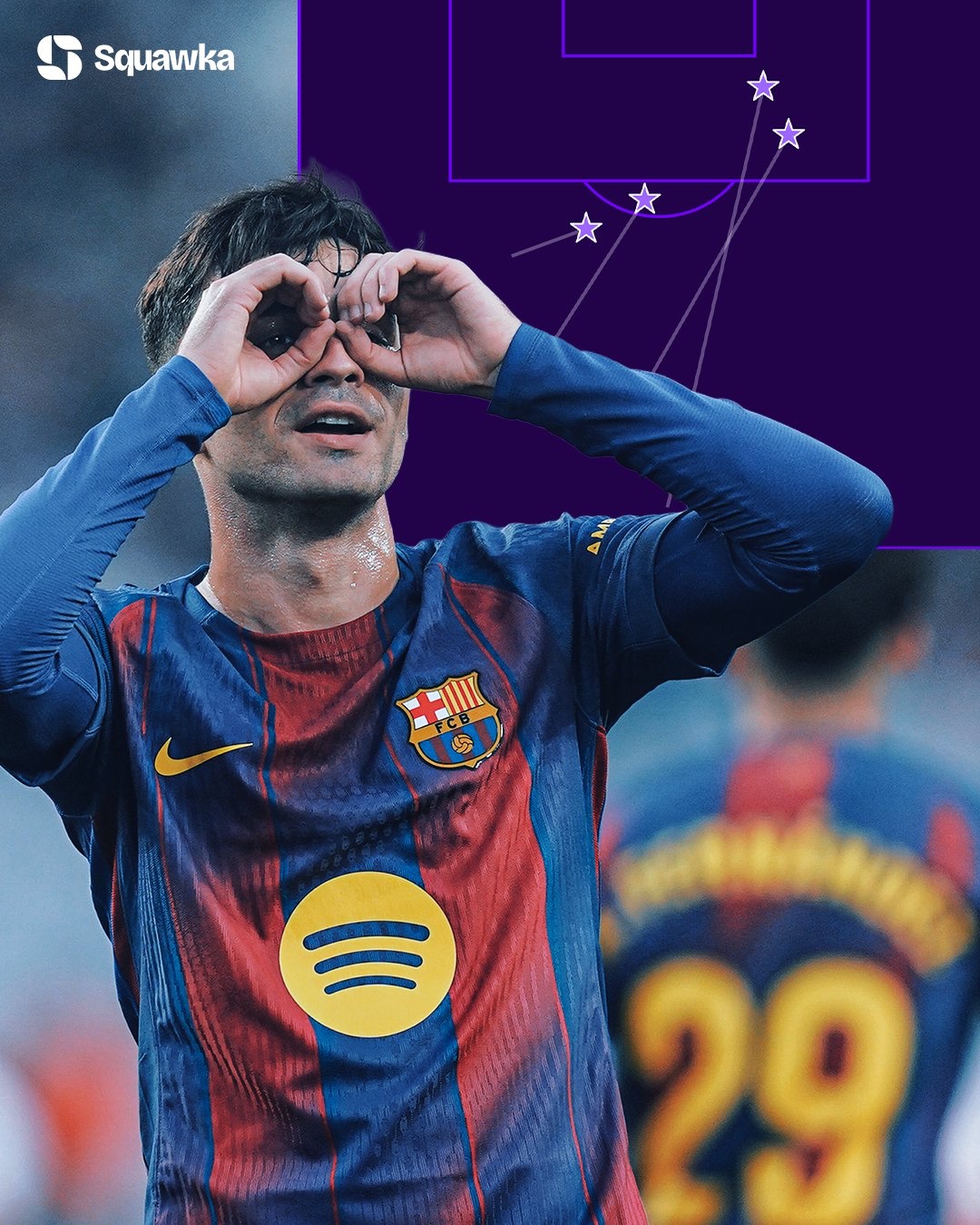 بحسب Squawka | قدّم بيدري تمريرة حاسمة في ثلاث مباريات متتالية في الدوري الإسباني لأول مرة في مسيرته: أمام أتلتيكو مدريد. أمام ريال بيتيس. أمام أوساسونا. وفي 14 مباراة فقط خلال موسم 2025/2026، عادل بالفعل أفضل حصيلة له من التمريرات الحاسمة في موسم واحد بالليغا (5) 