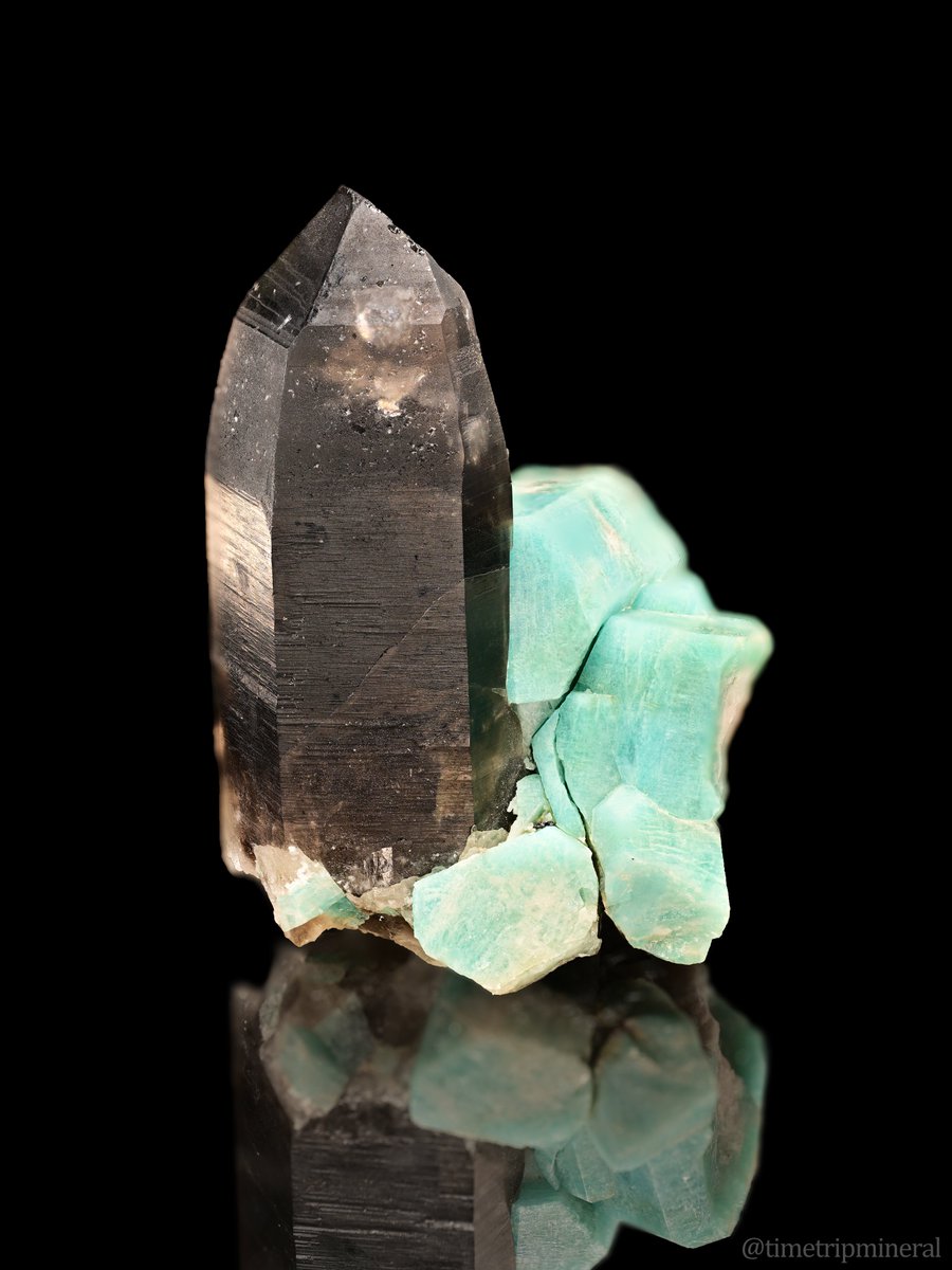 アマゾナイト Amazonite 天河石 Amazonite with Smoky Quartz SMOKY