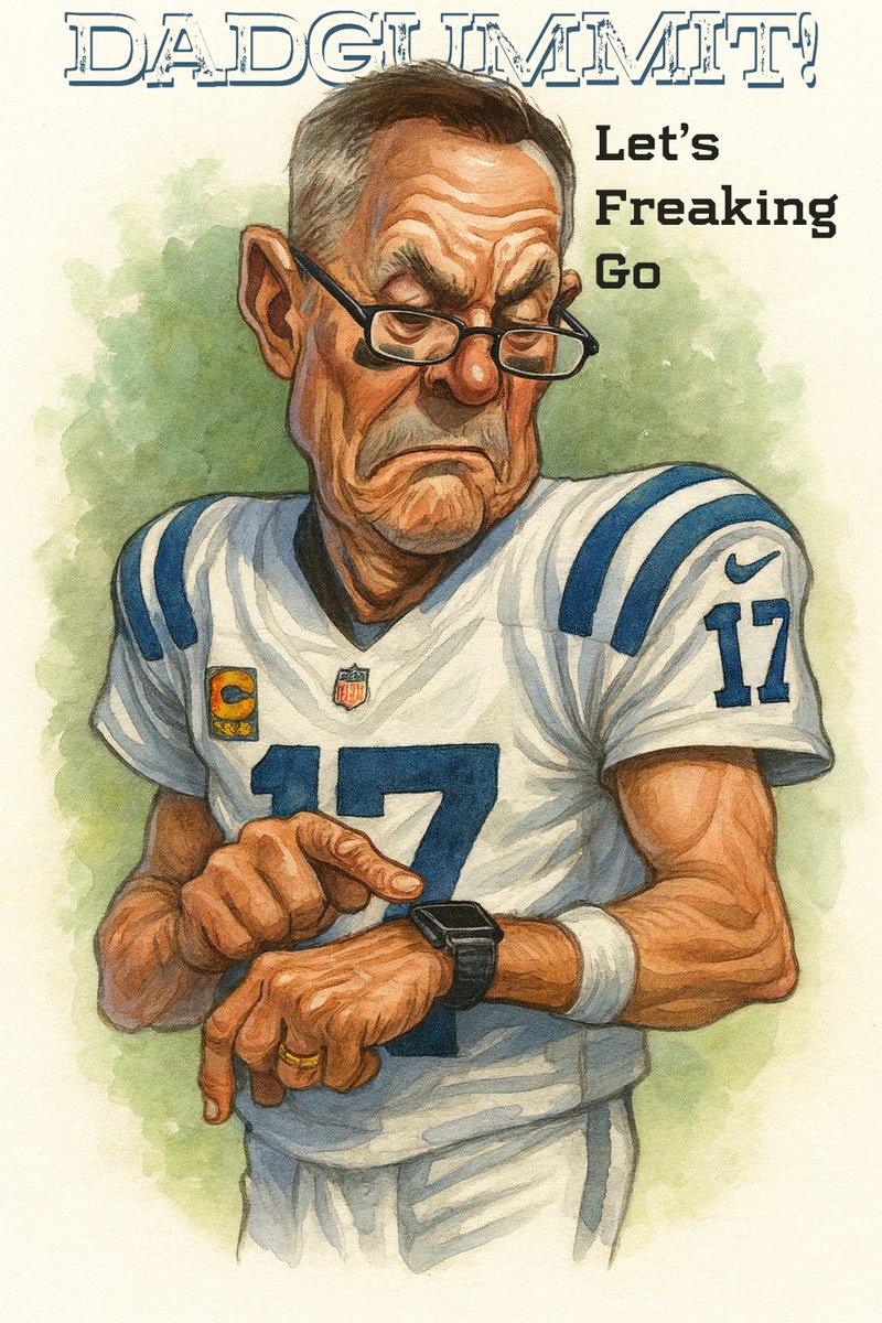 ChrisForHire's tweet photo. One more day until it's Uncle Phil Time! I'm all I'm, but if he pulls out the readers to call a play, I'm turning it off! #PhilipRivers @Colts #ForTheShoe #PonyUp #GoHorse https://t.co/wx5IxtSKKp