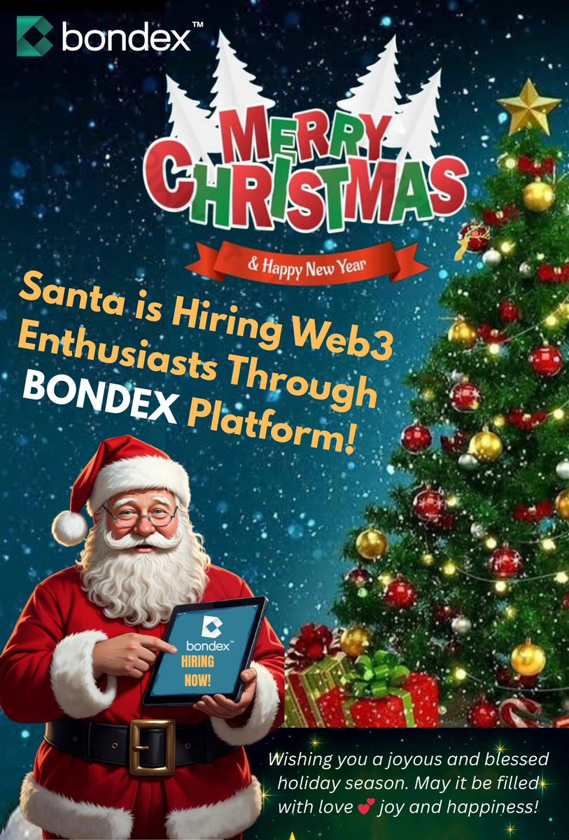 Janeth431994's tweet photo. Happy Sunday 🌞

This Christmas, @bondexapp is the gift that keeps giving, connecting global talent like never before! 🎁🌐

Here’s my creative poster for the #BondexXmasChallenge 🎄✨.

Let’s make career building merry and bright at #BondexApp: the Web3 Professional Network. 🚀 https://t.co/4wgd6NsnYa