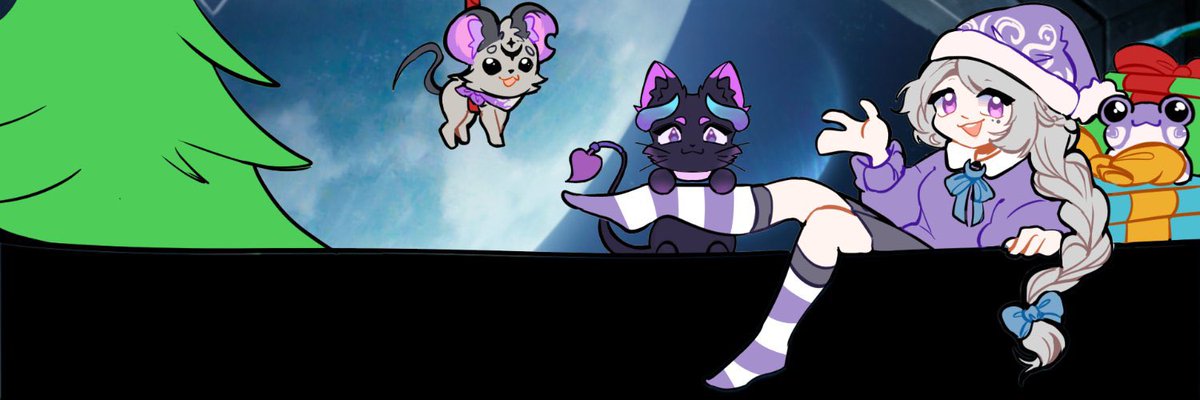 ElureVT's tweet photo. Nuevo banner, con el toque que va tocando 🎁🎄
🎨 Creado por @arty_idsa 💜
#eluart ☁️ https://t.co/wrIspuhkh6