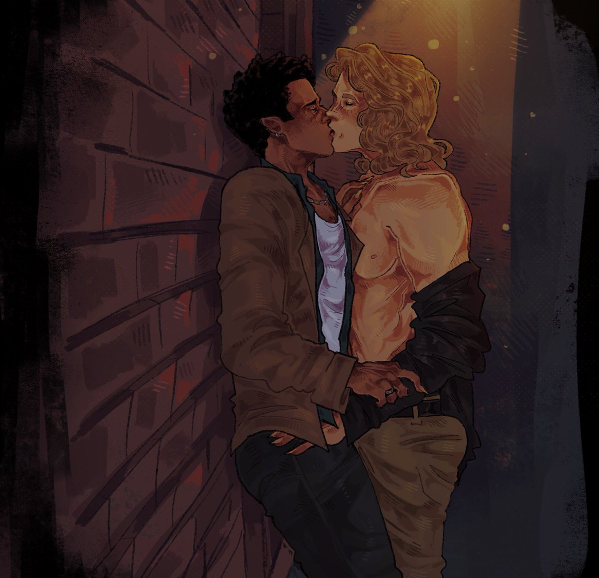 12doomed's tweet photo. the vampire lestat spotted with a very handsome stranger? #iwtv https://t.co/ibmLfrMR9W